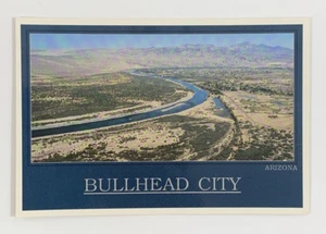 Bullhead City Arizona Aerial View Postcard Vintage 1987 - Picture 1 of 5