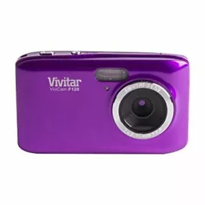 PURPLE VIVITAR ViViCam F128 14.1MP 2.7'' DIGITAL LCD SCREEN CAMERA VIDEO PHOTO - Picture 1 of 2