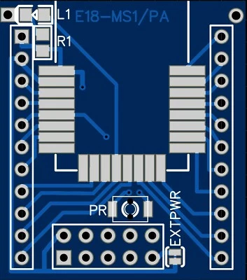 3 X PCB  Breakout Board mit/with Debug Port für/for Zigbee Modul E18-MS1/PA1/PA2 - Bild 1 von 4