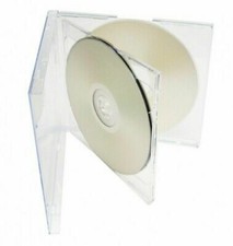 25 Standard 10.4mm Triple Clear CD DVD Jewel Cases Clear Tray Hold 3 Discs