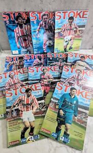 Stoke City Football Programmes X 12 - 1998 - 1999 Season Vintage