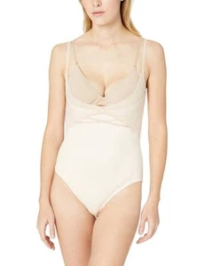 Maidenform Sexy Firm Control Lace Romper Champagne Shimmer Ivory Small NWOT - Picture 1 of 2