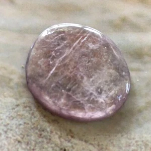 26.5x24x3.6mm Pink Lepidolite Cabochon Loose Stone - Picture 1 of 10
