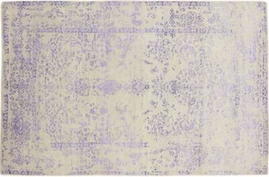 Moderner Designer Teppich 120x180 Handgeknüpft Beige Blumen Orientalisch UNIKAT - Picture 1 of 8