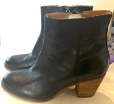 NUEVO HOUSE OF HARLOW 1960 CUERO NEGRO TACÓN ALTO BOTINES LILLY TALLA 7.5M Foto 1 de 4