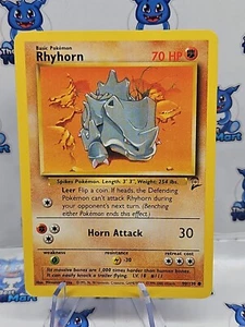 Rhyhorn 90/130 Base Set 2 Pokemon - LP - Picture 1 of 2