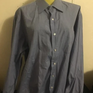 Brooks Brothers Makers Shirt French Sleeves Made In USA 17-5 Blue - Picture 1 of 7