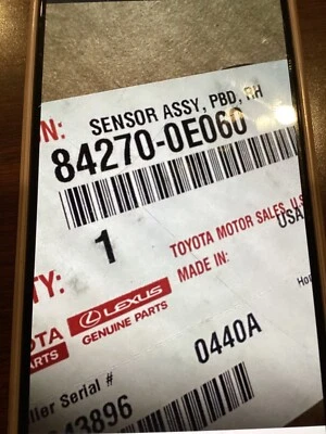 Toyota Highlander 2017 puerta trasera derecha elevadora motor puerta levadiza sensor de pellizco Foto 1 de 4