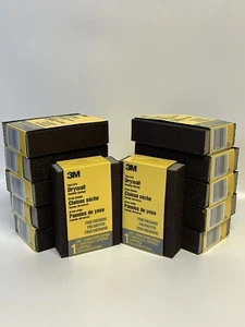 12 3M Drywall Sanding Sponge Fine Medium Grits Dual Grit Block 9093DC - Picture 1 of 4