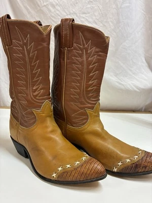 Botas vaqueras vintage Tony Lama de cuero para mujer talla 8 Foto 1 de 4