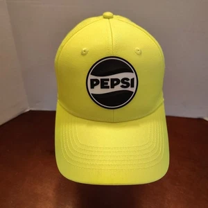Cappello Pepsi Pep+ Promo Hi Vis Cappellino Giallo Regolabile Snapback Gomma Logo 3D - Foto 1 di 6