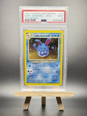 2002 POKEMON LIGHT AZUMARILL 1ST EDITION HOLO #13 NEO DESTINY PSA 9 WOTC VINTAGE - Image 1 of 2