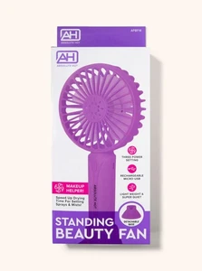 VENTILADOR DE BELLEZA DE PIE LIGERO RECARGABLE ABSOLUTAMENTE CALIENTE #APBF14 PÚRPURA - Imagen 1 de 2
