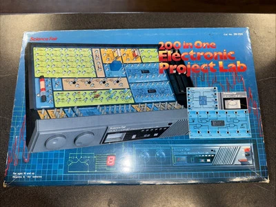 Science Fair 28-265 200 in one Electronic Project lab with instructions and box - Image 1 of 4