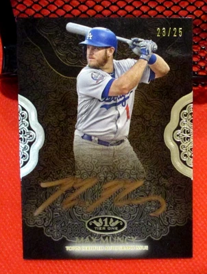 2019 TOPPS TIER ONE MAX MUNCY AUTOGRAPHED BRONZE INK CARD PPA-MMU 23/25 - Image 1 of 4