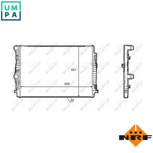 RADIATOR ENGINE COOLING 58392 FOR CRFA/CRFC/CRBC/CRLB/CKFC/CRMB/CRVC/CRVA 2.0L - Picture 1 of 9