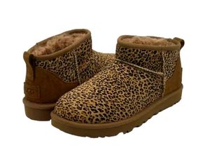 UGG CLASSIC ULTRA MINI SPECKLES LEOPARD WOMEN BOOTS  US 9 /UK 7 /EU 40 - Picture 1 of 5