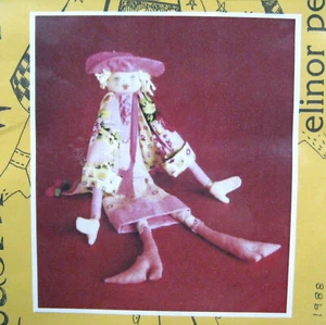 Muñeca de tela Elinor Peace Bailey mujer moderna 36" patrón de costura nueva sin cortar 1988 - Imagen 1 de 3