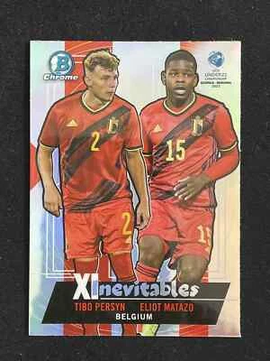 Tibo Persyn / Eliot Matazo Belgium 2023 Bowman Topps Chrome Silver #XI-19 - Image 1 of 2