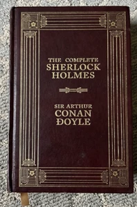 The Complete Sherlock Holmes Sir Arthur Conan Doyle 1992 Barnes & Noble Leather - Picture 1 of 12