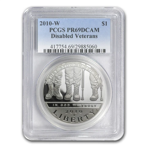 2010-W Disabled American Vets $1 Silver Commem PR-69 PCGS - SKU #61852 Cover