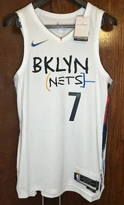 Nike Vapor Brooklyn Nets Basquiat City Edition Jersey Mens Size M DQ0186-101 New - Picture 1 of 10