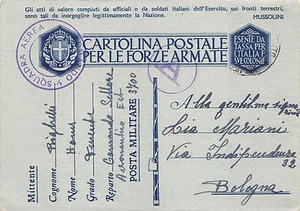 A9204) WW2 AVIAZIONE LIBIA BOLLO "COMANDO 5 SQUADRA AEREA" VIAGGIATA IL 5/1/42. - Picture 1 of 2