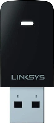 Adaptador micro USB Linksys WUSB6100M Ac600 WiFi banda dupla - Imagem 1 de 4