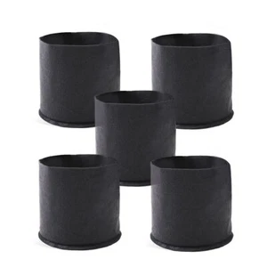 5 Packs Fabric Plant Pots Grow Bags 2 Gallon 3 Gallon - Picture 1 of 16