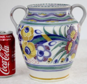 JARRA POOLE POTTERY CSA ART DECO BLUEBIRD por patrón tradicional años 20 FREEPOST - Imagen 1 de 9