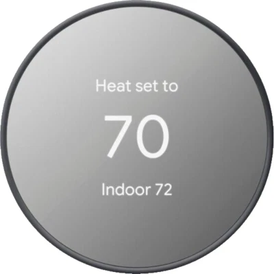 Google Nest Smart Thermostat Charcoal New - Image 1 of 3
