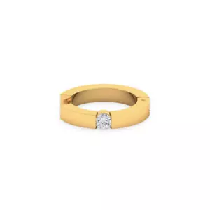 Triple C Diamond's 18K Solid Gold Single diamond Nose Ring For Your Partner - Picture 1 of 5