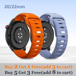 20/22MM for Samsung Galaxy Watch 5/4/3 Pro Classic GT2 Silicone Band Sport Strap
