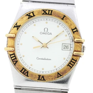 OMEGA Constellation YG bezel date white Dial Quartz Men's Watch_882020 - Picture 1 of 6