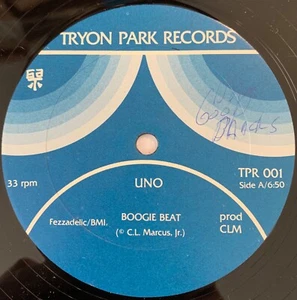 UNO Boogie Beat 12" TRYON PARK Boston disco rap funk - Picture 1 of 4