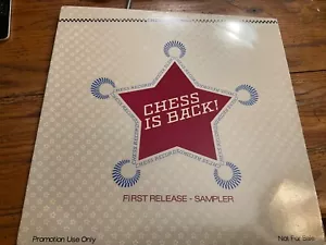 CHESS IS BACK V/A LP WHITE LABEL PROMO SAMPLER R&B EX 1982 CHESS RECORDS BLUES - Picture 1 of 3