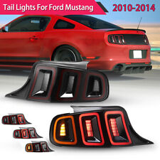 LED Taillight Sequential for 2010-2014 Ford Mustang Turn Signal Brake Black&Red