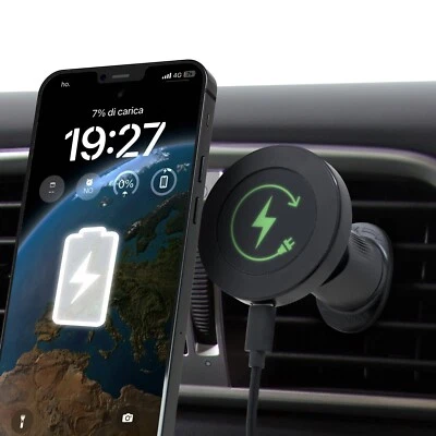 Unicatech Supporto Auto Magnetico con Ricarica cellulare Wireless  Universale  - Immagine 1 di 4
