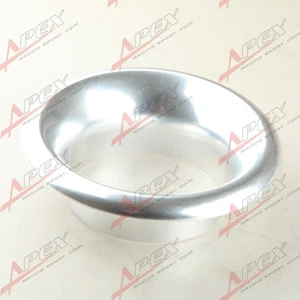 5" Inlet OD x 8" Bellmouth OD Short Ram Cold Air Intake Velocity Stack Silver - Picture 1 of 3