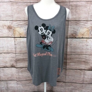 Disney Parks grau Mickey und Minnie Happiest Place on Earth Tanktop Gr. XL - Bild 1 von 10