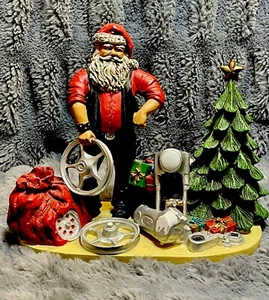 Estatuilla de coleccionista de Navidad Harley Davidson Jolly Rider “Chrome For The Holidays” - Imagen 1 de 9