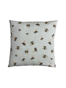 Honey Bee's Linen Zipped Cushion/Scatter Cover 16" 18" 20" 22" 24" - Picture 1 of 3