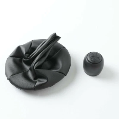 Pomo de cambio de marchas de 5 velocidades con + cubierta de cuero PU para Fiat 500 500C Panda 2007-2013 Foto 1 de 4