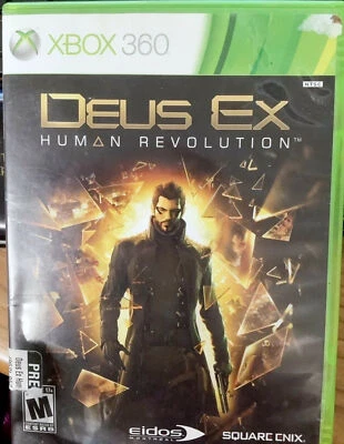 Deus Ex: Human Revolution Microsoft Xbox 360 Video Game 2011 square enix - Image 1 of 2