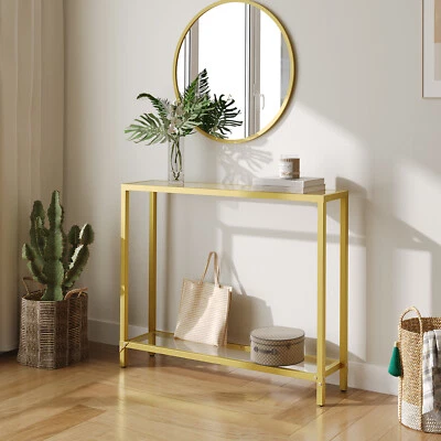 Console Table Sofa Table Slim Hallway Table Entryway Table 100 x 22 x 80 cm - Image 1 of 4