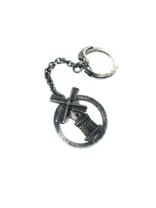 Llavero de molino de viento móvil de plata esterlina holandés unisex mini golf de colección - Imagen 1 de 7