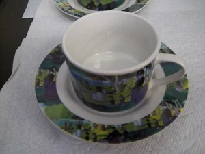 Georges Seurat Sunday Afternoon on Island (5) Coffee Cups And (6) Saucers. - Picture 1 of 7