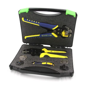 PARON JX-D5301S Ratcheting Terminal Wire Cable Crimper Crimping Plier Tools Kit - Picture 1 of 12