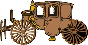Carriage Transportation Window Wall Vinyl Decal Sticker Printed Graphic - Picture 1 of 4