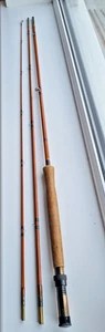RARE SHARPE'S The SCOTTIE ABERDEEN 3 PIECE 10 FT IMPREGNATED CANE FLY ROD + BAG. - Picture 1 of 16